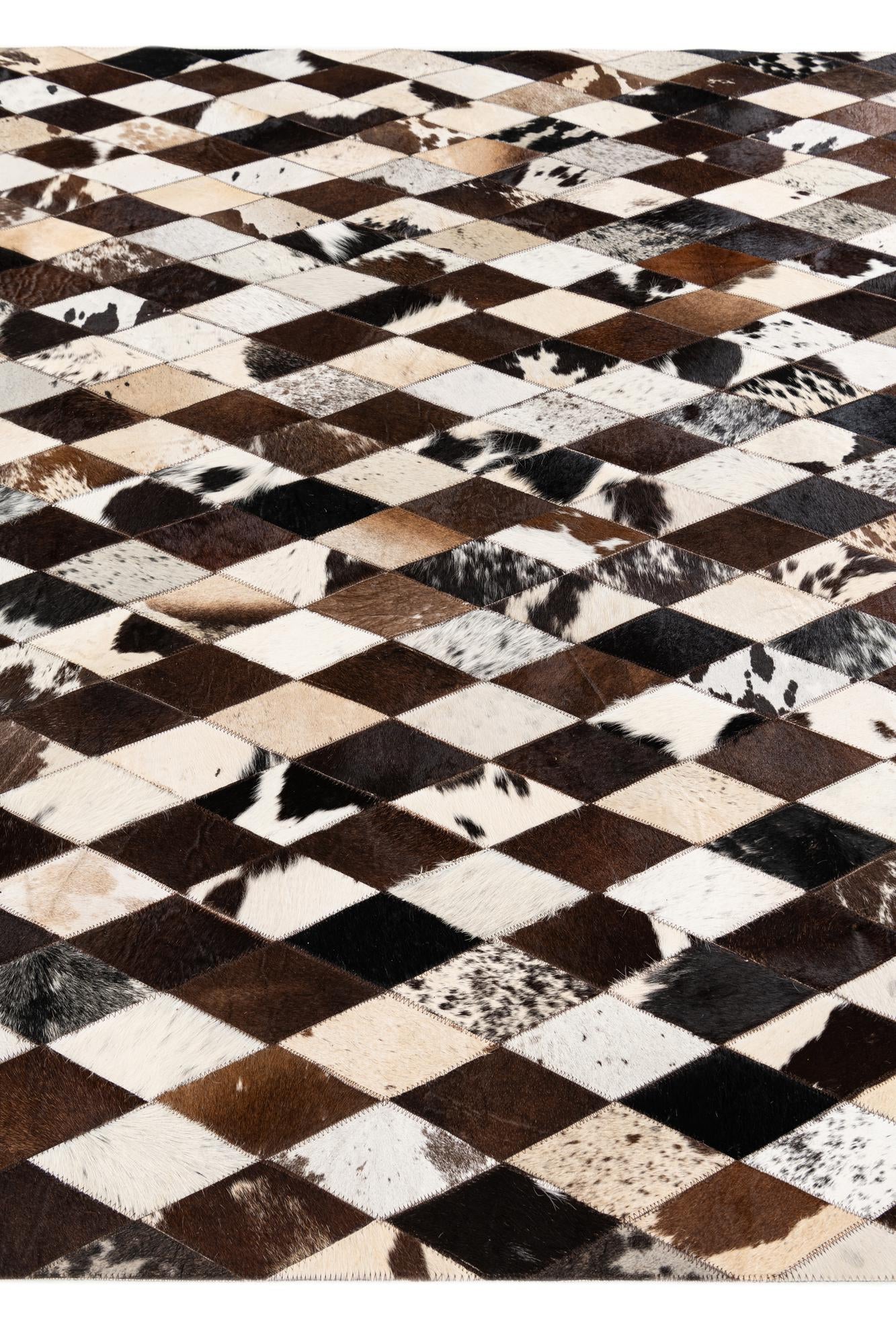 5' 8 x 7' 11 Cowhide Stocks Rug