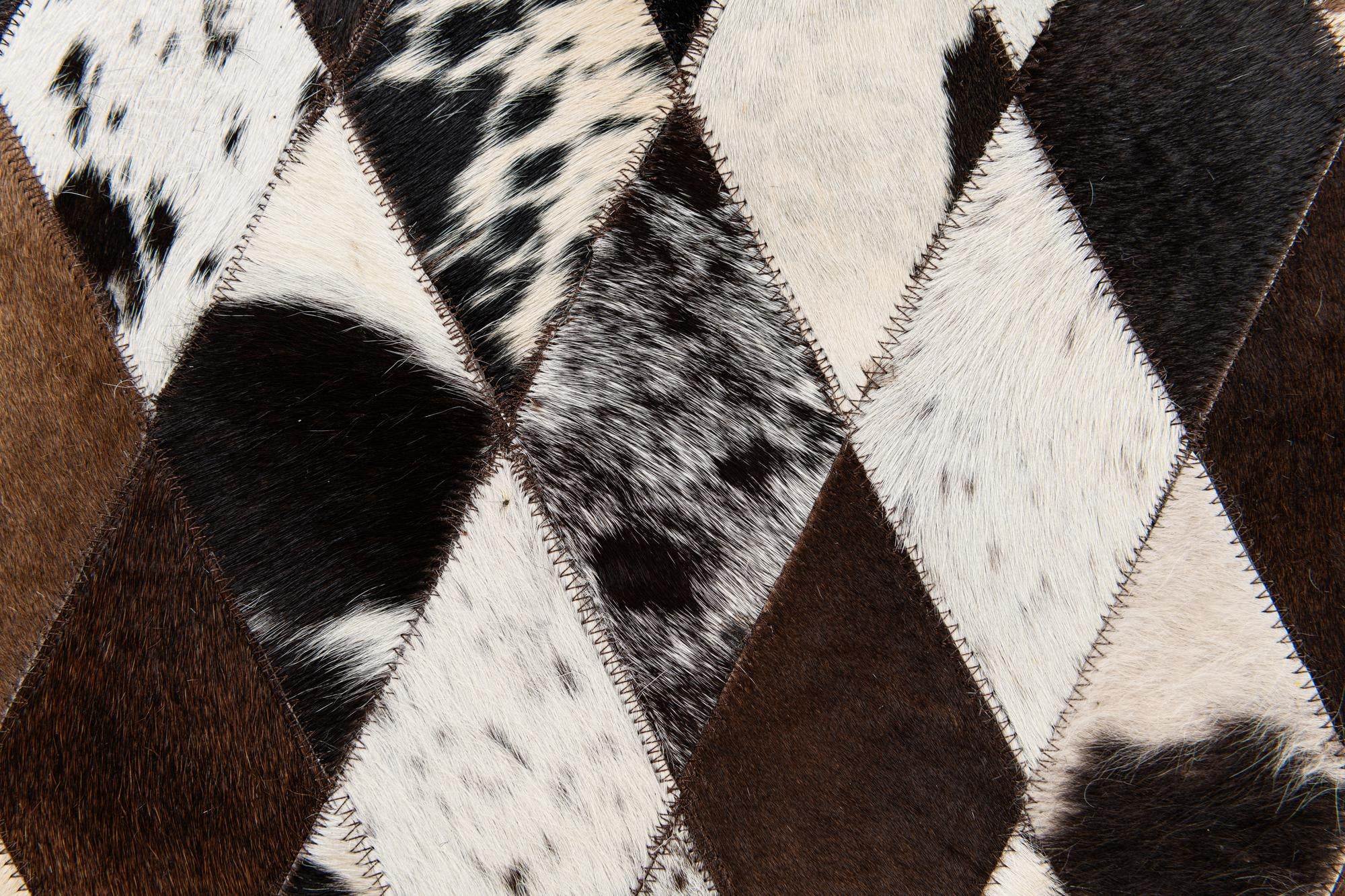 5' 8 x 7' 11 Cowhide Stocks Rug