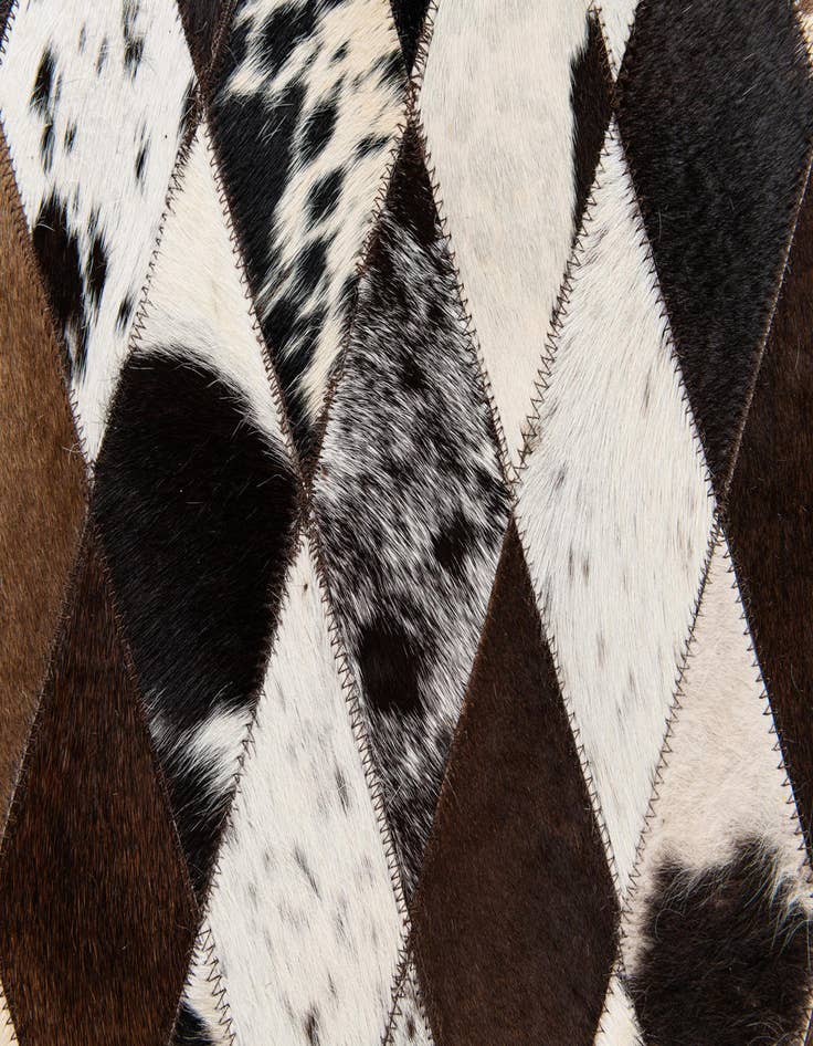 Detail image of 5' 8 x 7' 11 Cowhide Stocks Rug