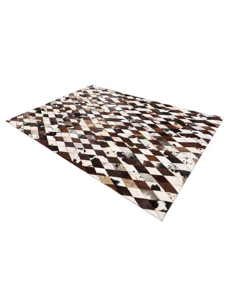 Detail image of 5' 8 x 7' 11 Cowhide Stocks Rug
