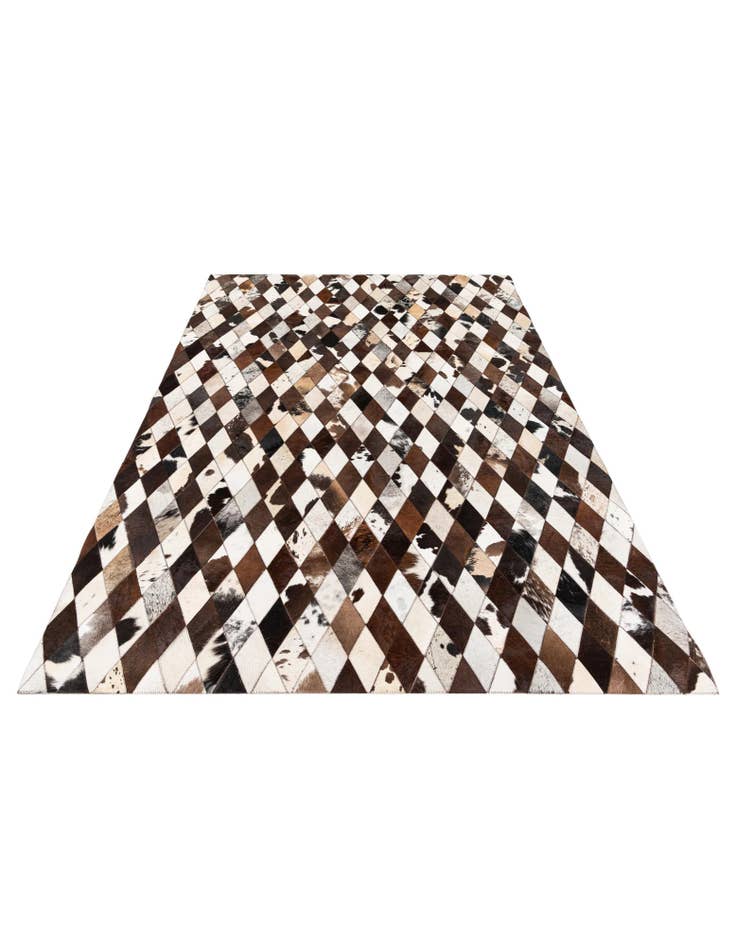 Detail image of 5' 8 x 7' 11 Cowhide Stocks Rug