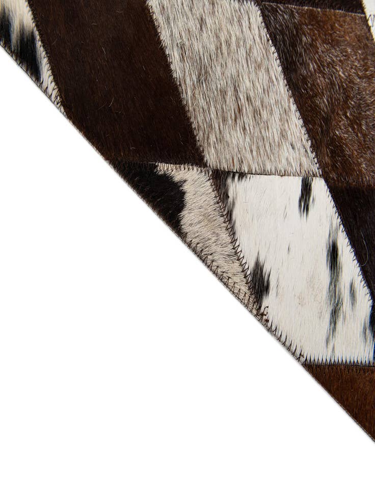Detail image of 5' 8 x 7' 11 Cowhide Stocks Rug