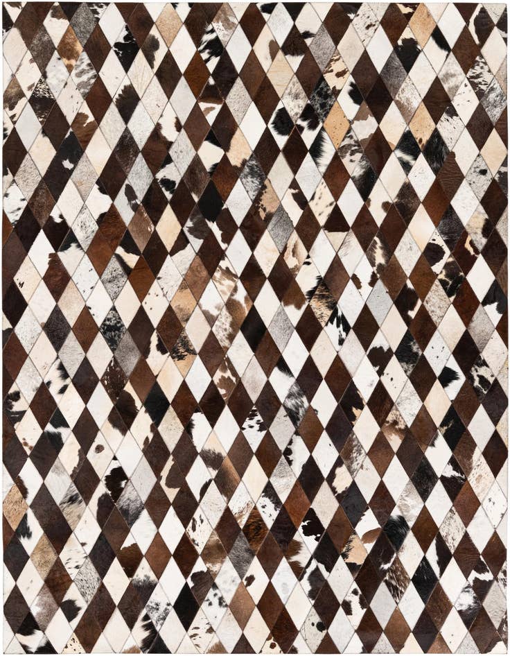 Detail image of 5' 8 x 7' 11 Cowhide Stocks Rug