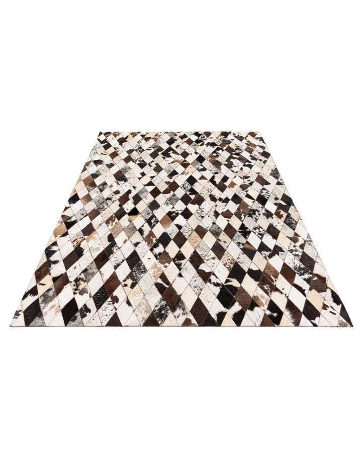 5' 7 x 8' Cowhide Stocks Rug