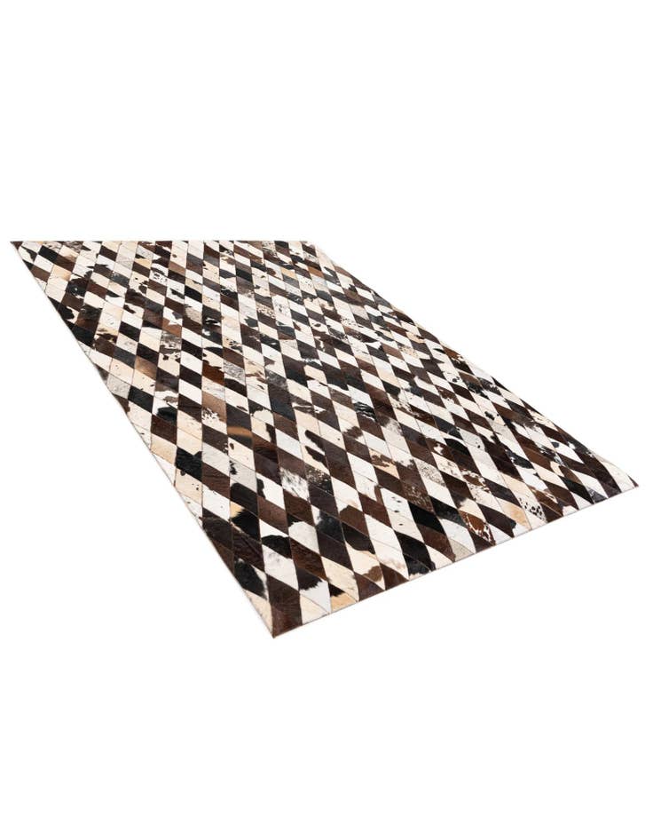 Detail image of 5' 7 x 8' Cowhide Stocks Rug