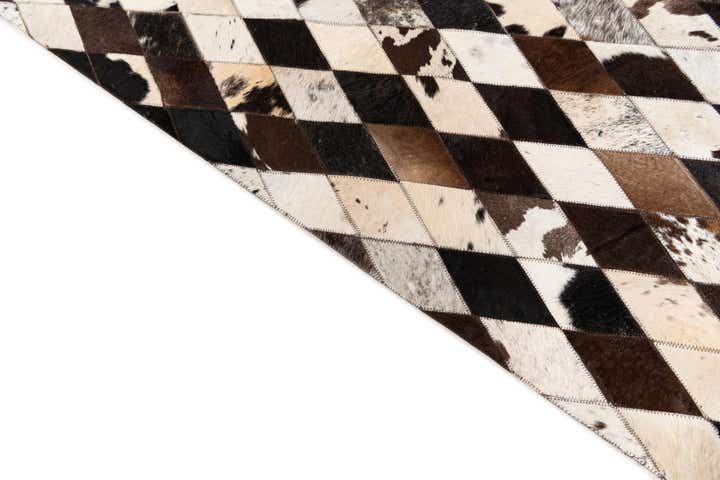 5' 7 x 8' Cowhide Stocks Rug