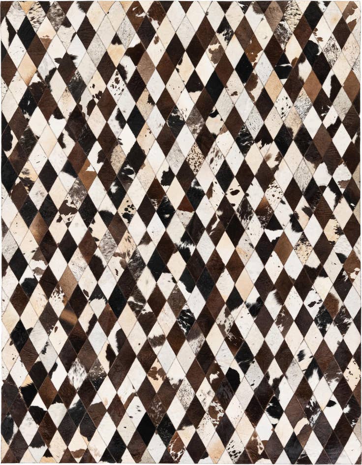 Detail image of 5' 7 x 8' Cowhide Stocks Rug