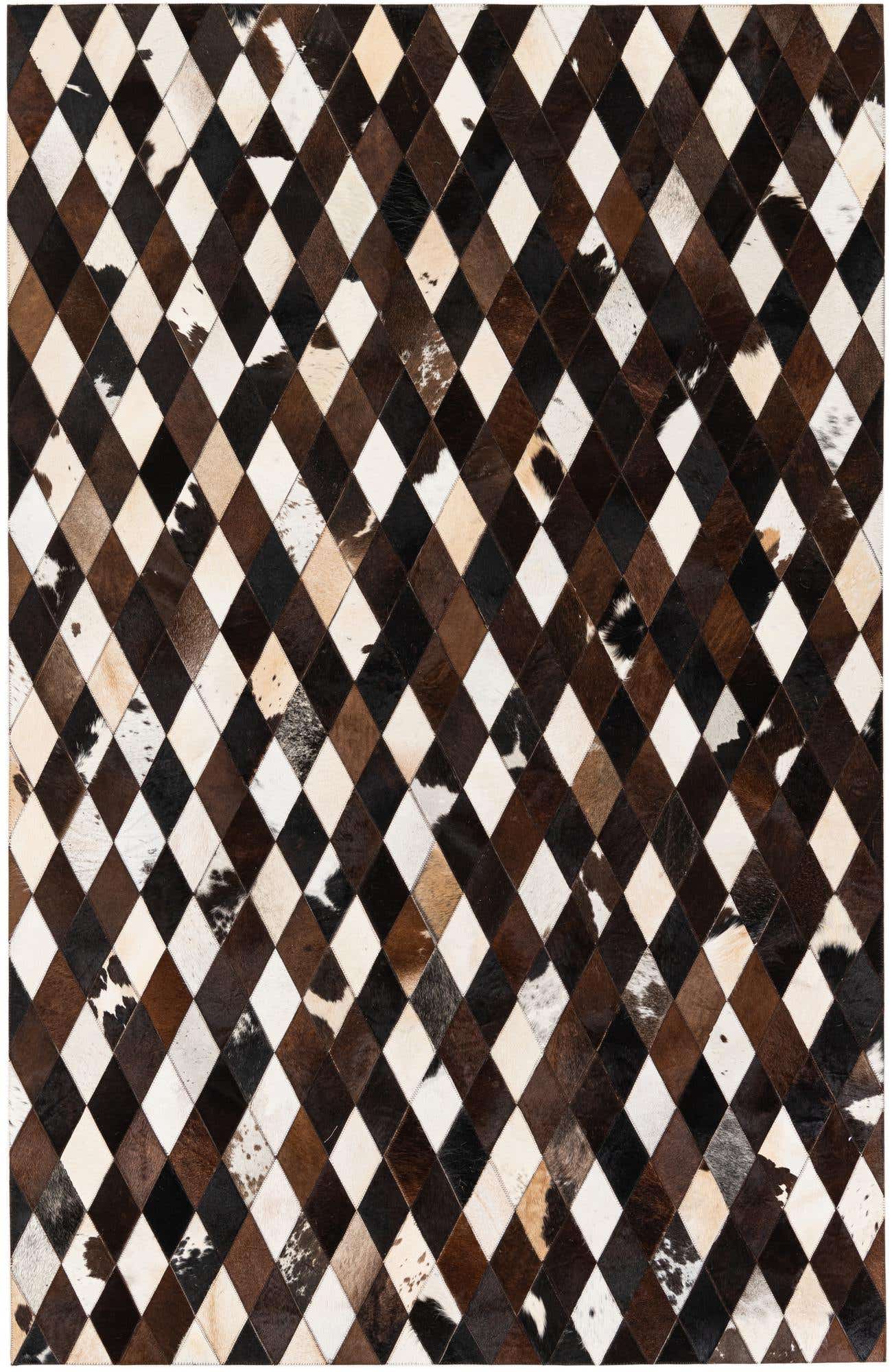 5' 2 x 8' 1 Cowhide Stocks Rug