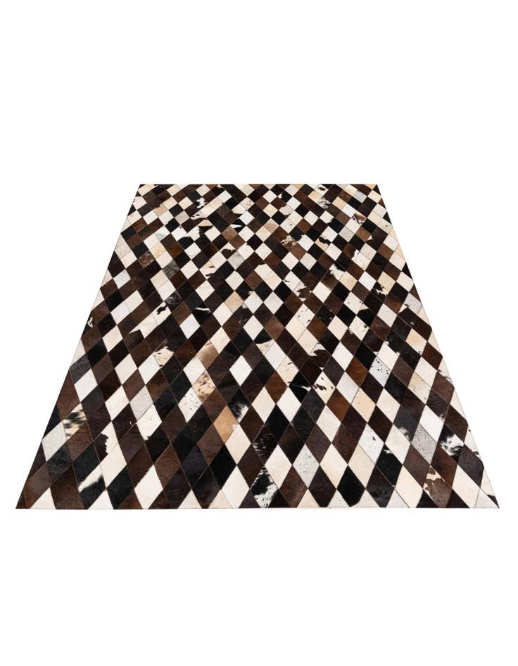 Detail image of 5' 3 x 8' Cowhide Stocks Rug