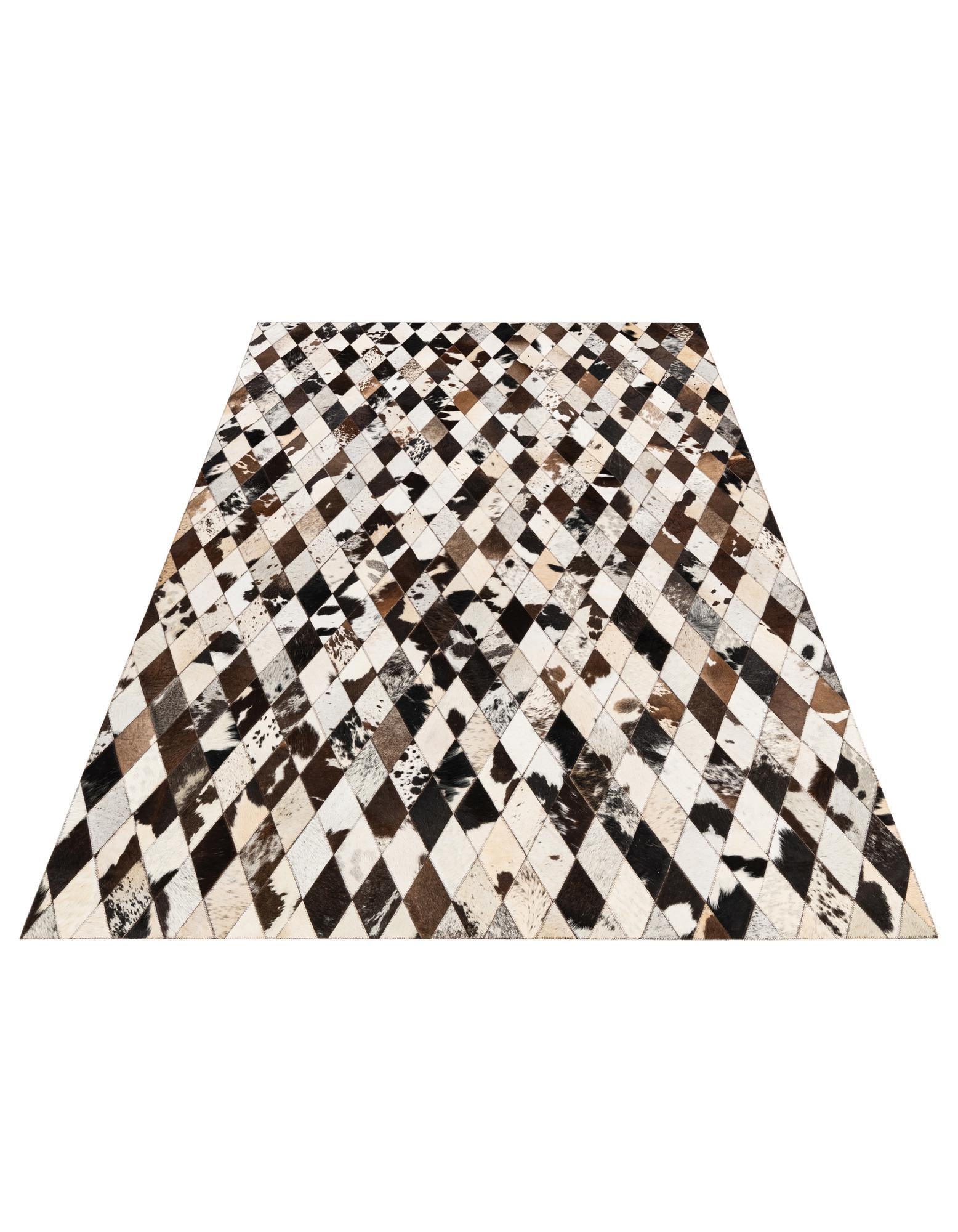 5' 7 x 8' Cowhide Stocks Rug