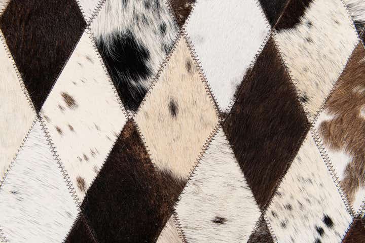 5' 7 x 8' Cowhide Stocks Rug