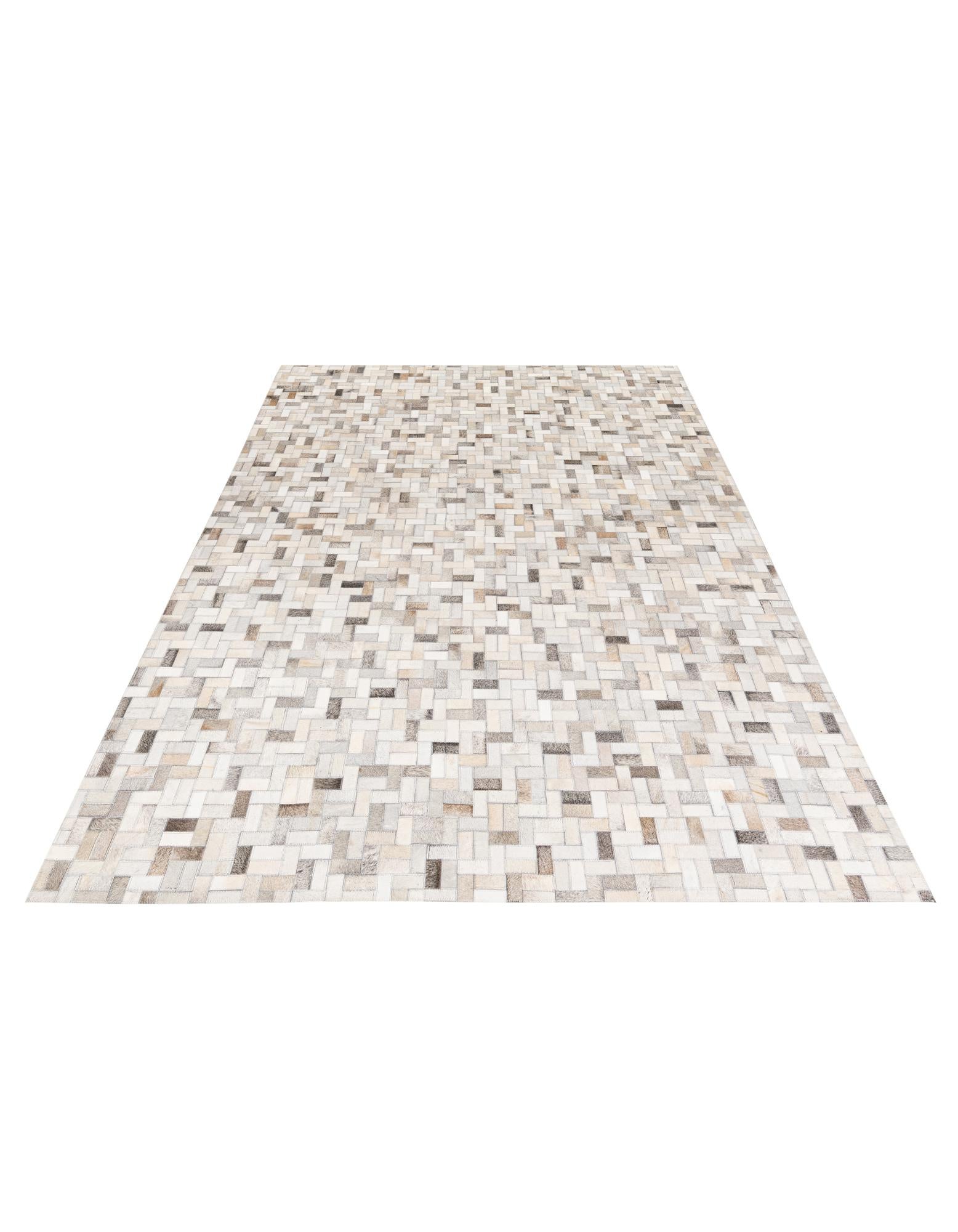 5' 7 x 7' 10 Cowhide Stocks Rug