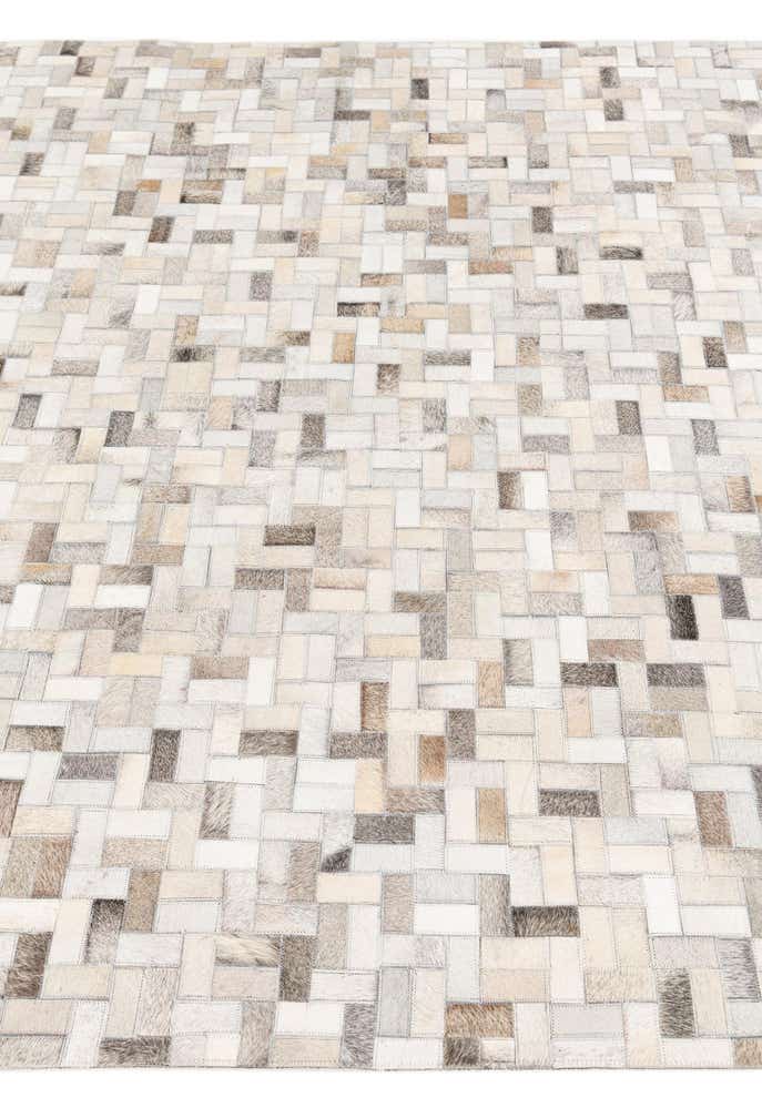 5' 7 x 7' 10 Cowhide Stocks Rug