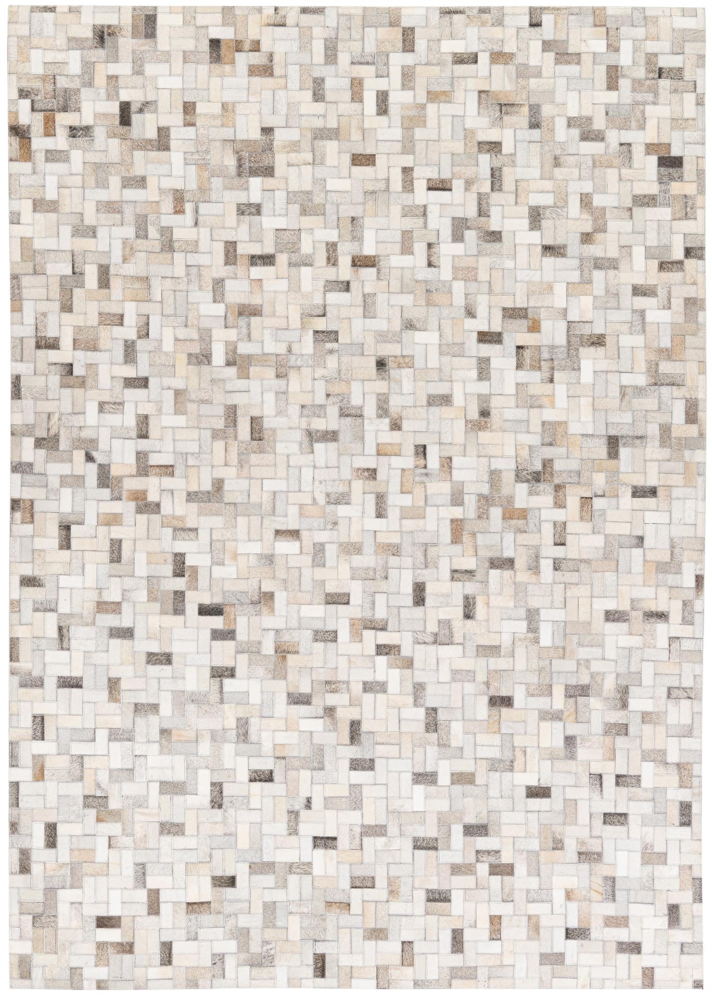 5' 7 x 7' 10 Cowhide Stocks Rug