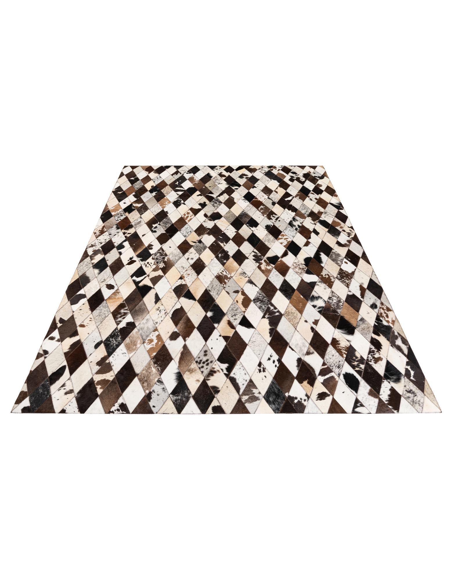 5' 7 x 7' 10 Cowhide Stocks Rug