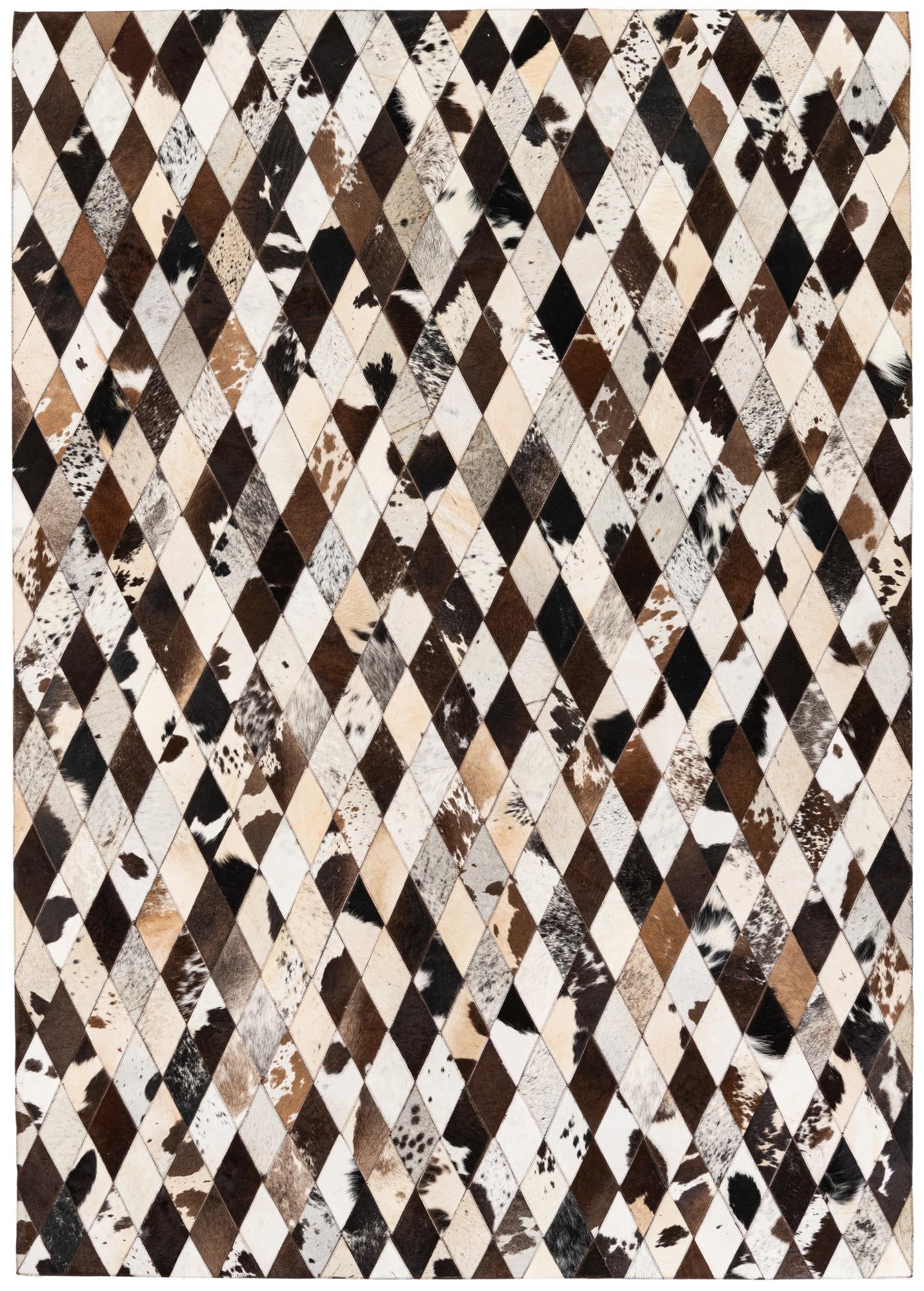 5' 7 x 7' 10 Cowhide Stocks Rug