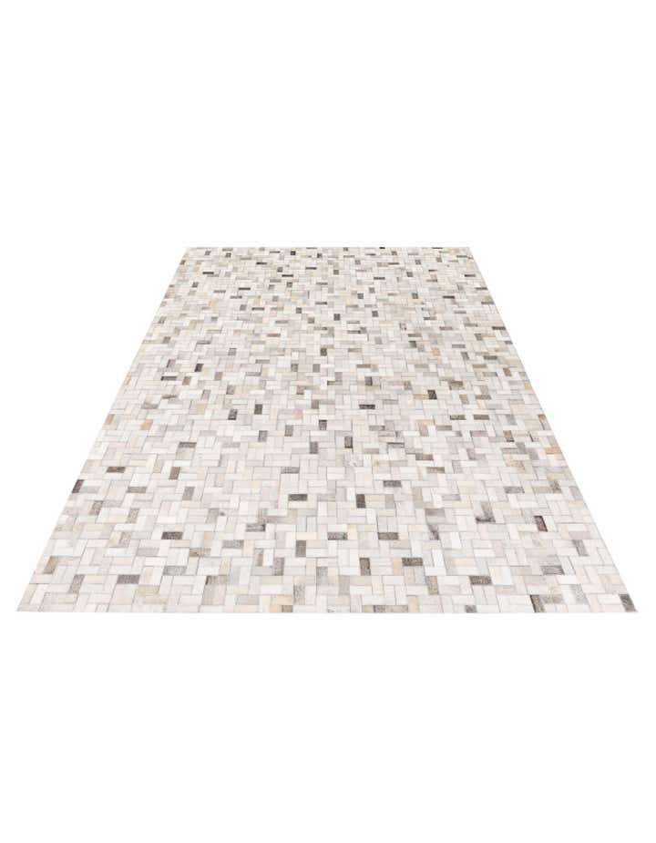 5' 7 x 8' Cowhide Stocks Rug