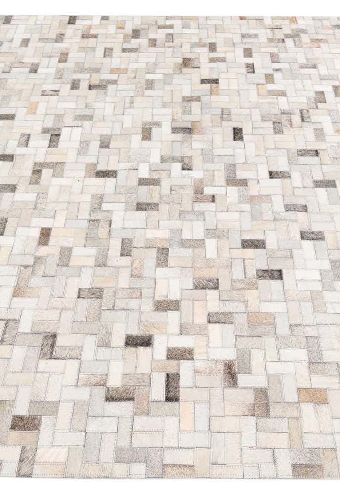 5' 7 x 8' Cowhide Stocks Rug