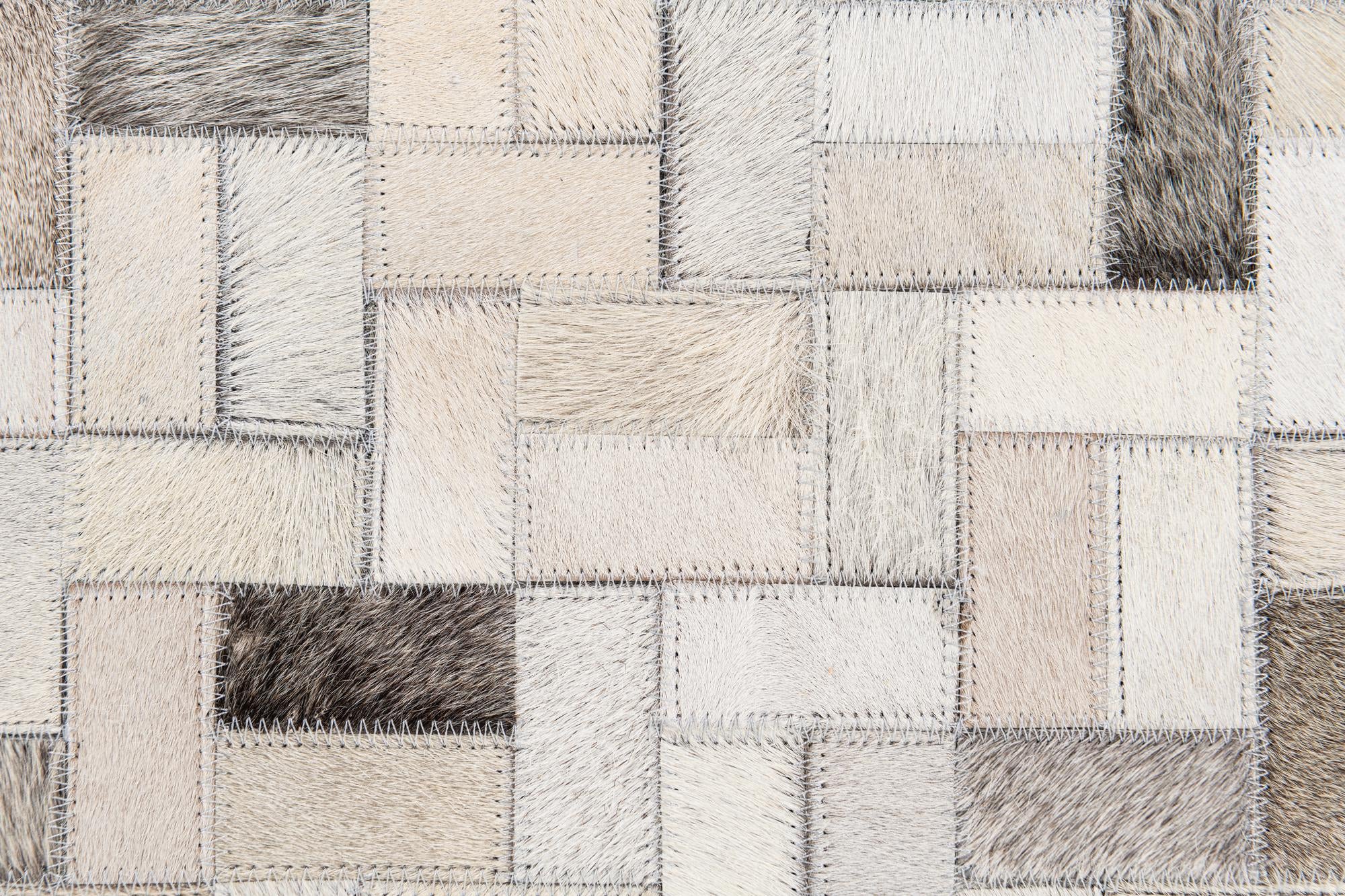 5' 7 x 8' Cowhide Stocks Rug