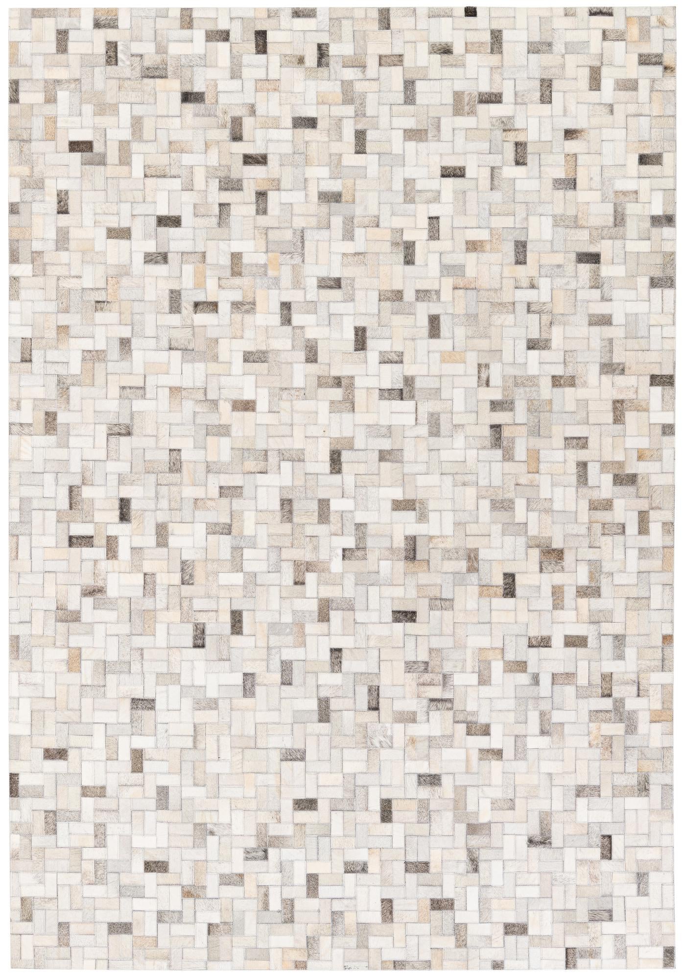 5' 7 x 8' Cowhide Stocks Rug