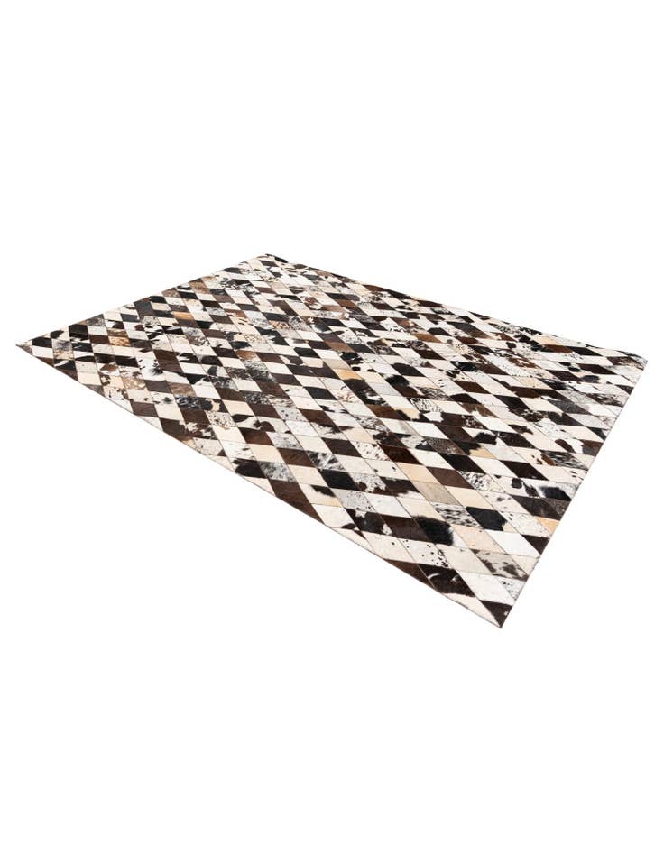 Detail image of 5' 7 x 8' Cowhide Stocks Rug