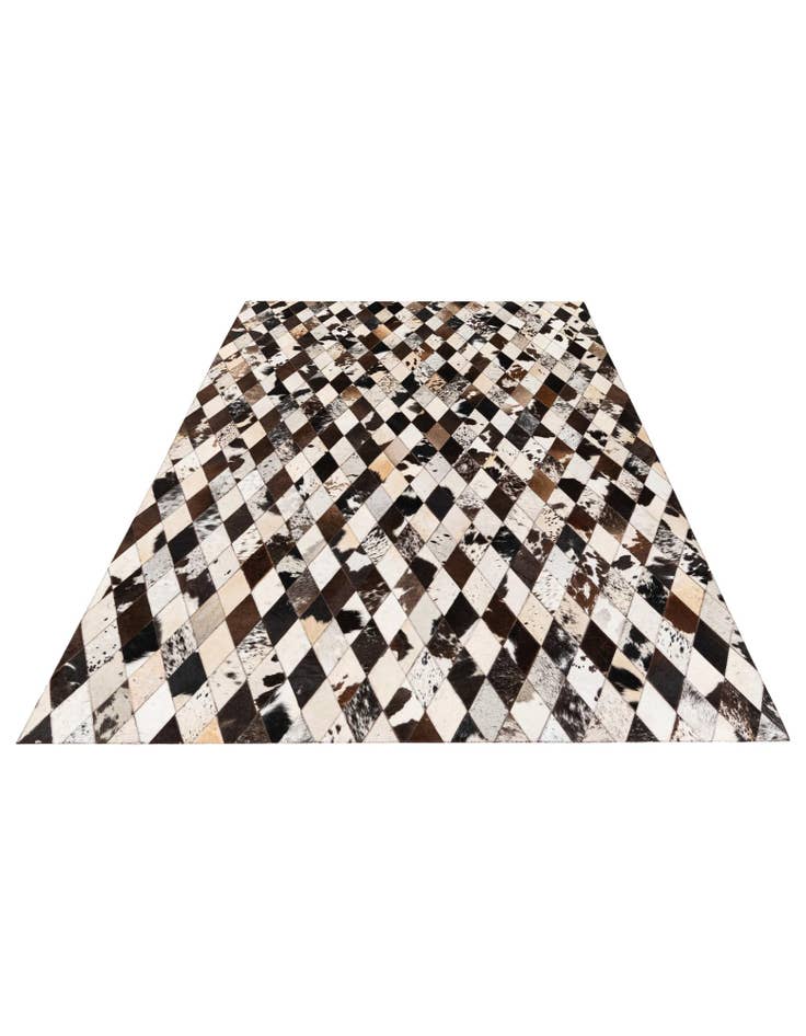 Detail image of 5' 7 x 8' Cowhide Stocks Rug