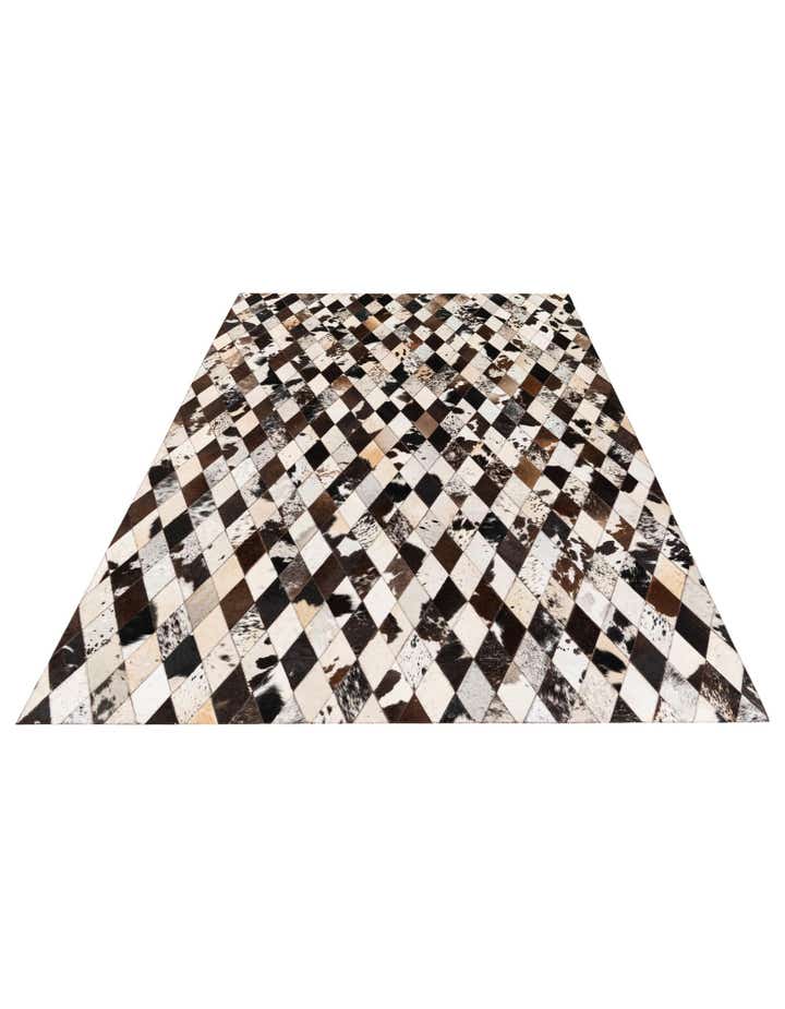 5' 7 x 8' Cowhide Stocks Rug