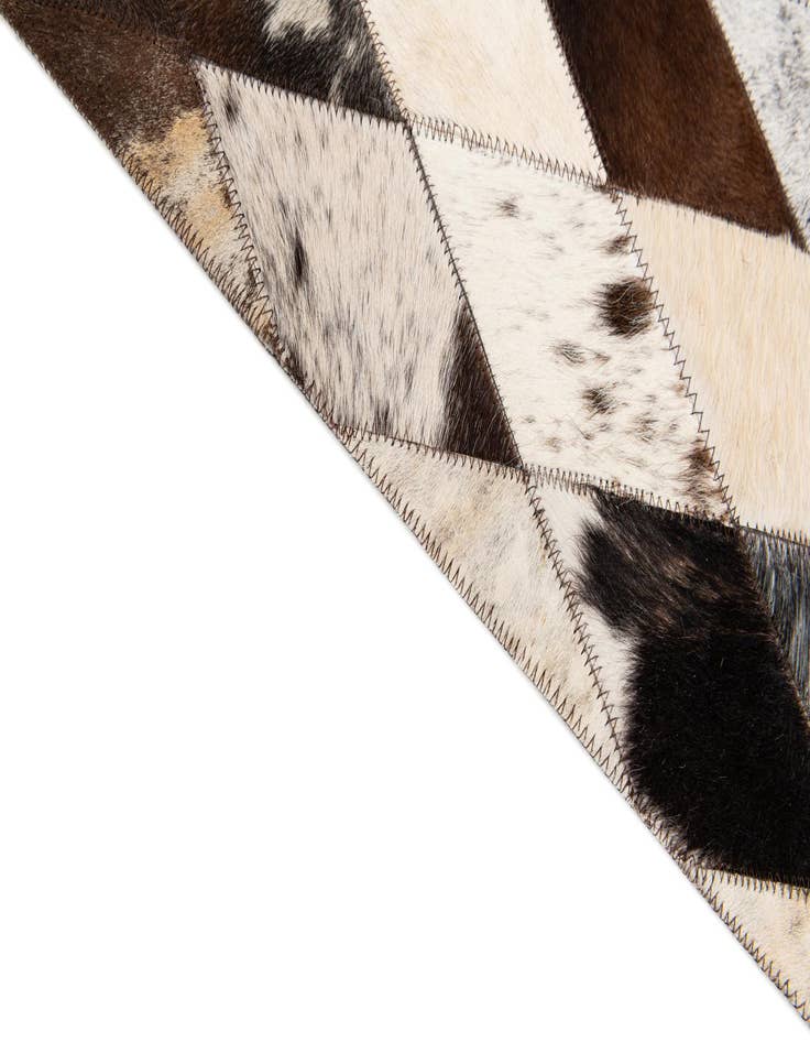 Detail image of 5' 7 x 8' Cowhide Stocks Rug