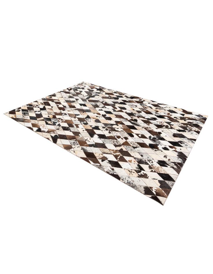 Detail image of 5' 8 x 7' 11 Cowhide Stocks Rug