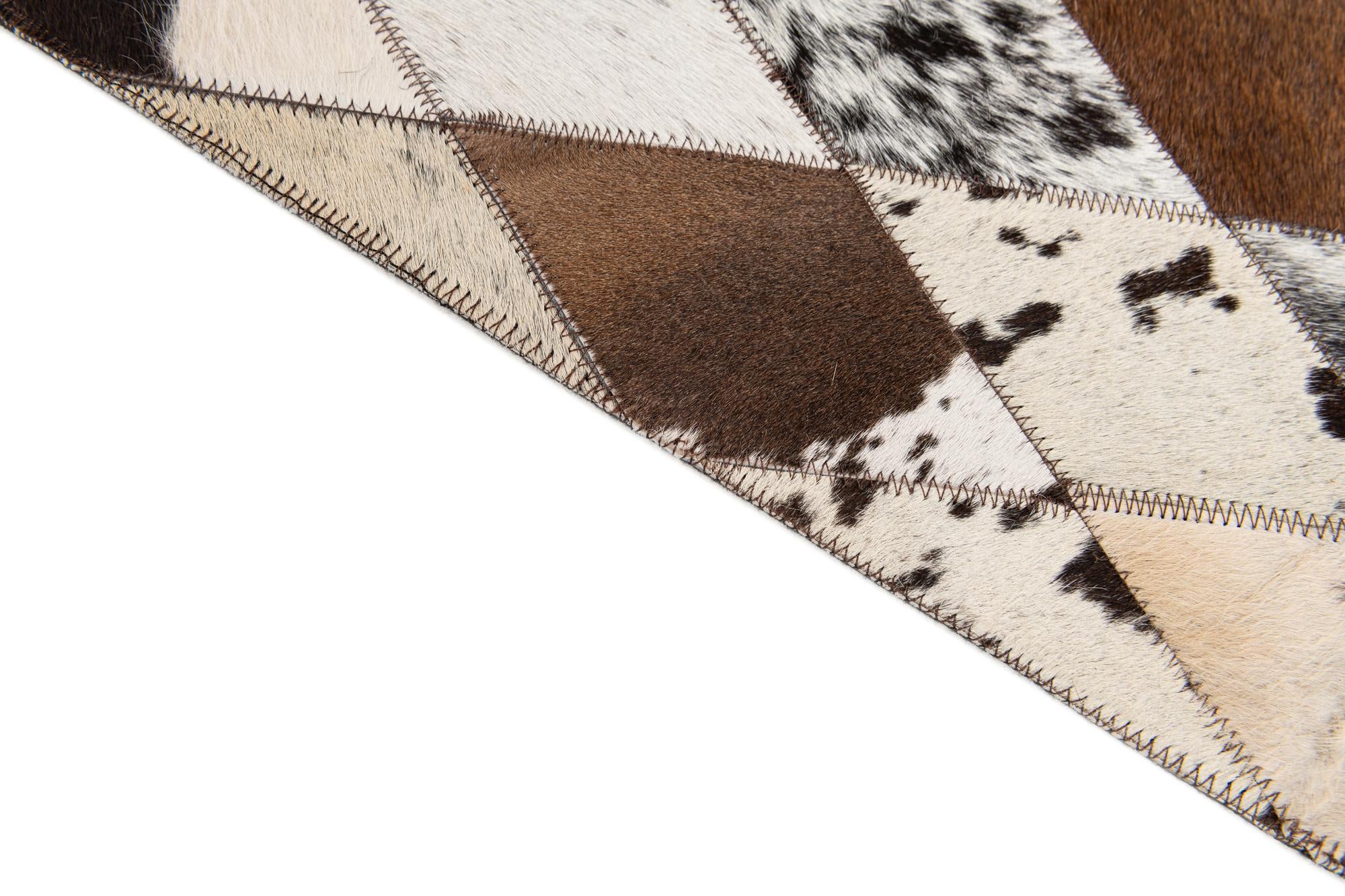5' 8 x 7' 11 Cowhide Stocks Rug