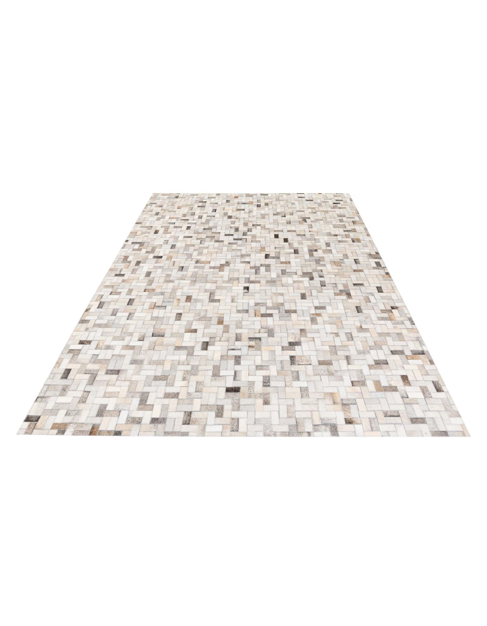 5' 7 x 7' 10 Cowhide Stocks Rug