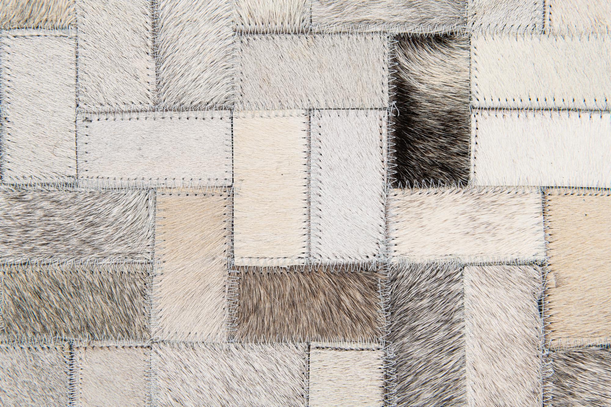 5' 7 x 7' 10 Cowhide Stocks Rug