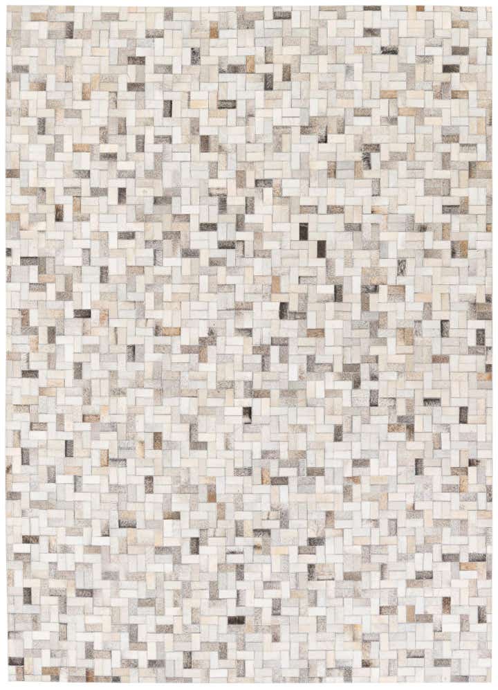 5' 7 x 7' 10 Cowhide Stocks Rug
