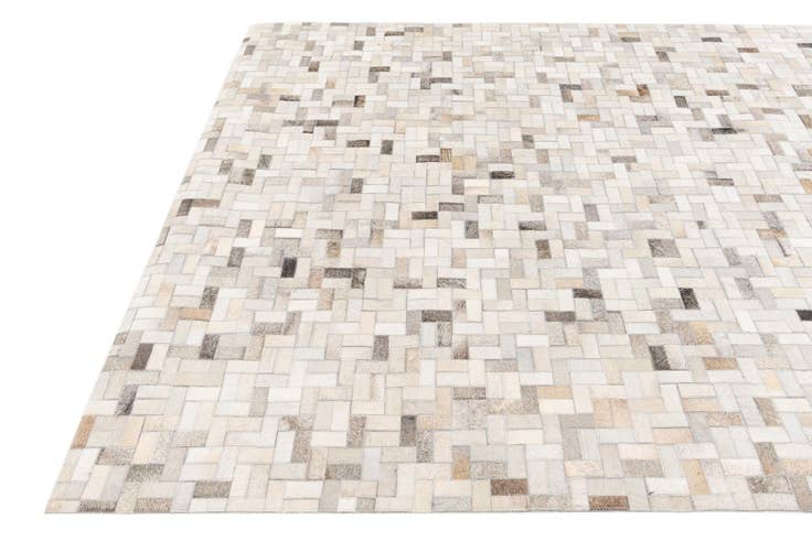 Detail image of 5' 7 x 7' 11 Cowhide Stocks Rug