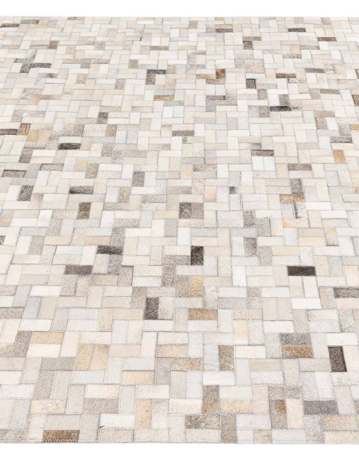 Detail image of 5' 7 x 7' 11 Cowhide Stocks Rug