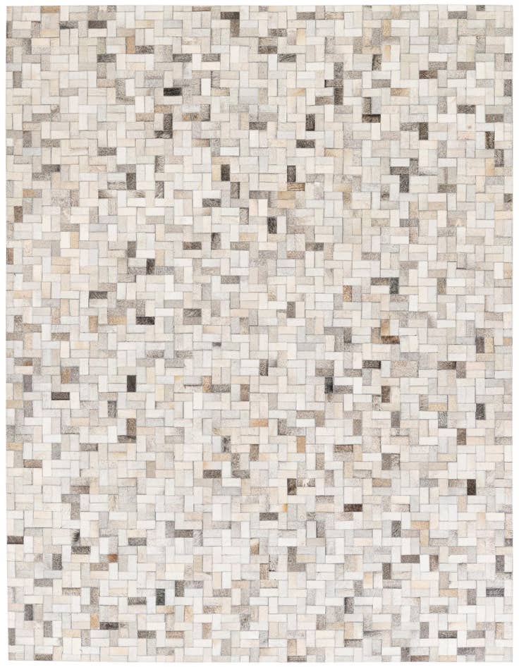 Detail image of 5' 7 x 7' 11 Cowhide Stocks Rug