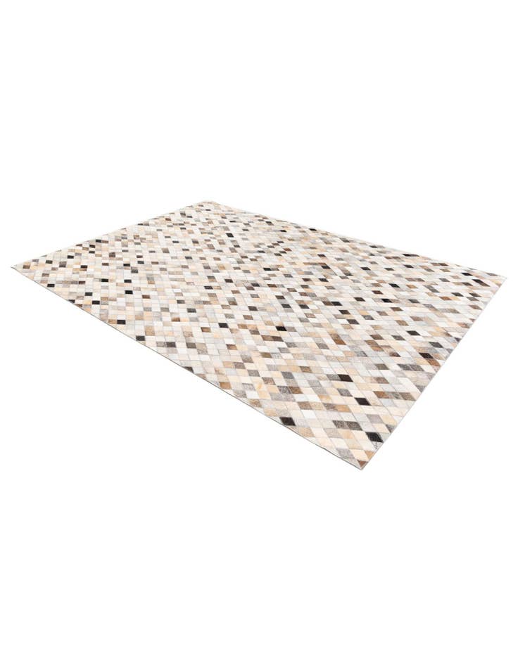Detail image of 5' 6 x 8' Cowhide Stocks Rug