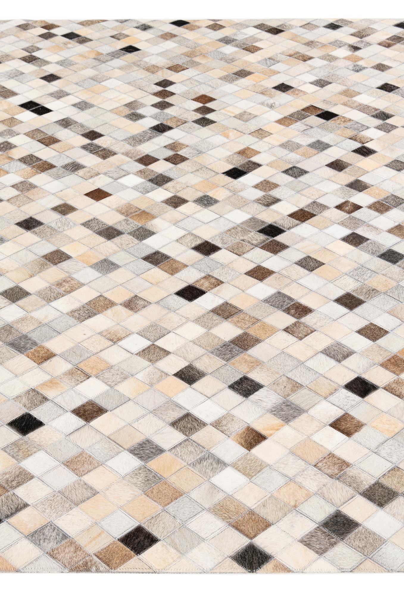 5' 6 x 8' Cowhide Stocks Rug