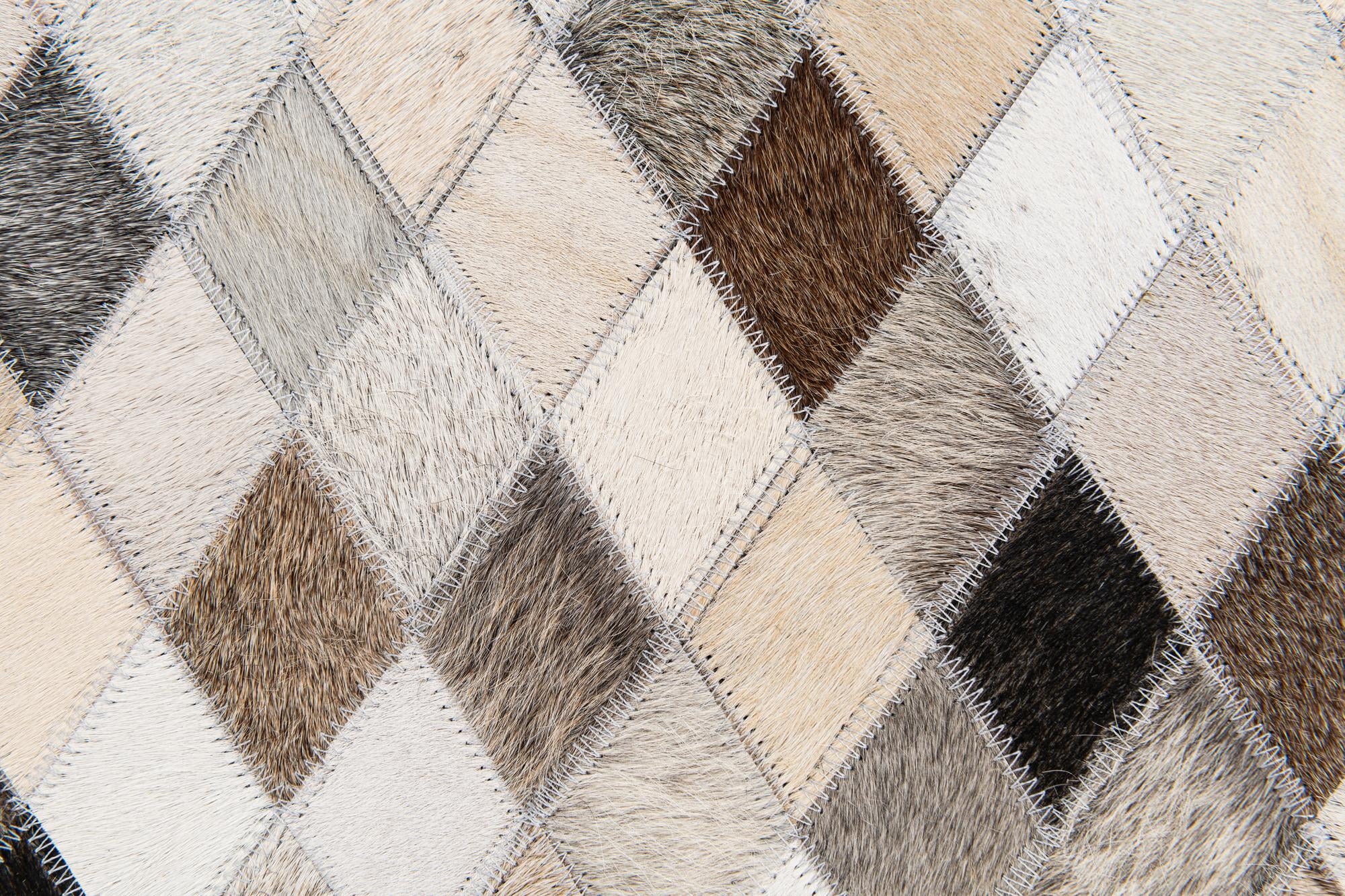 5' 6 x 8' Cowhide Stocks Rug