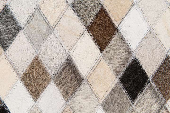 5' 6 x 8' Cowhide Stocks Rug