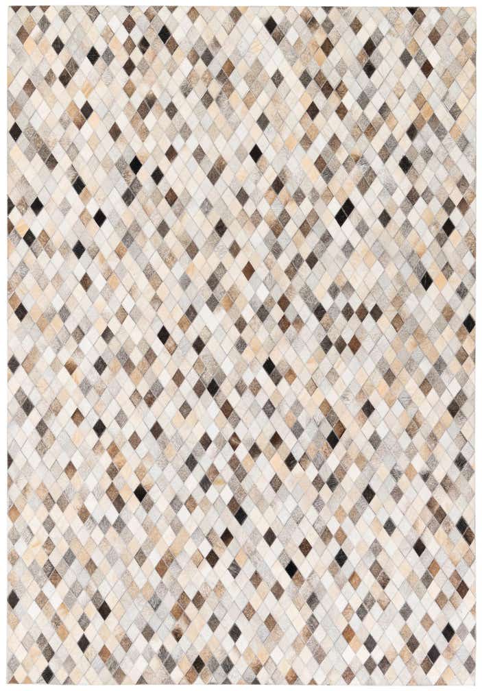 5' 6 x 8' Cowhide Stocks Rug
