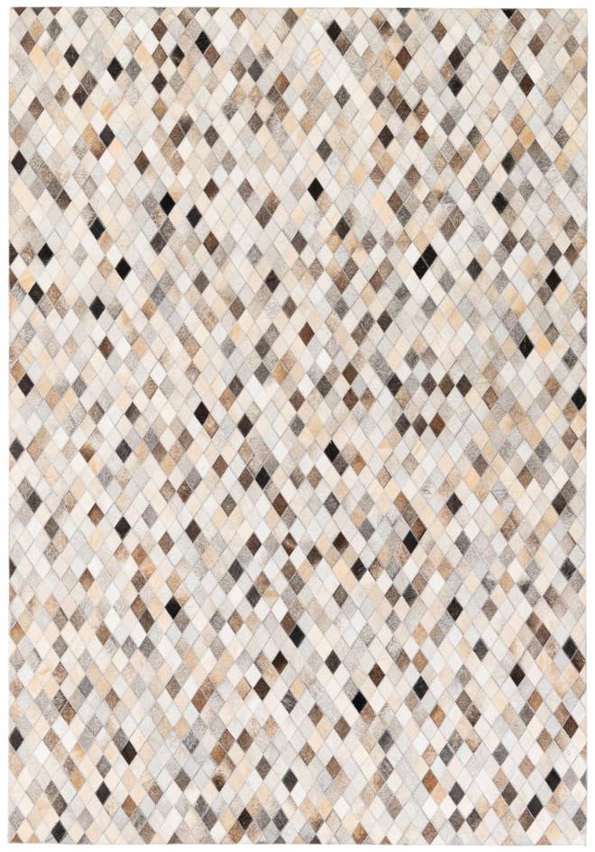 Detail image of 5' 6 x 8' Cowhide Stocks Rug