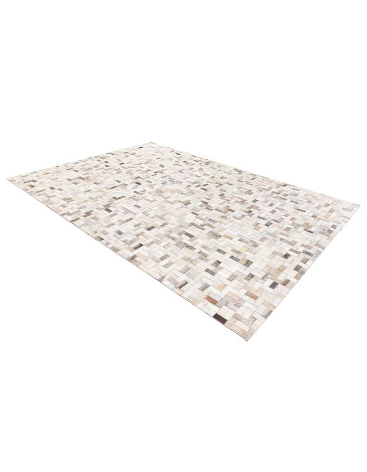 5' 7 x 7' 10 Cowhide Stocks Rug