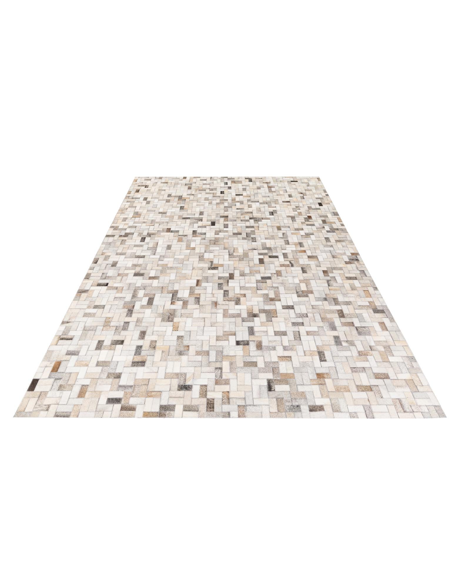 5' 7 x 7' 10 Cowhide Stocks Rug