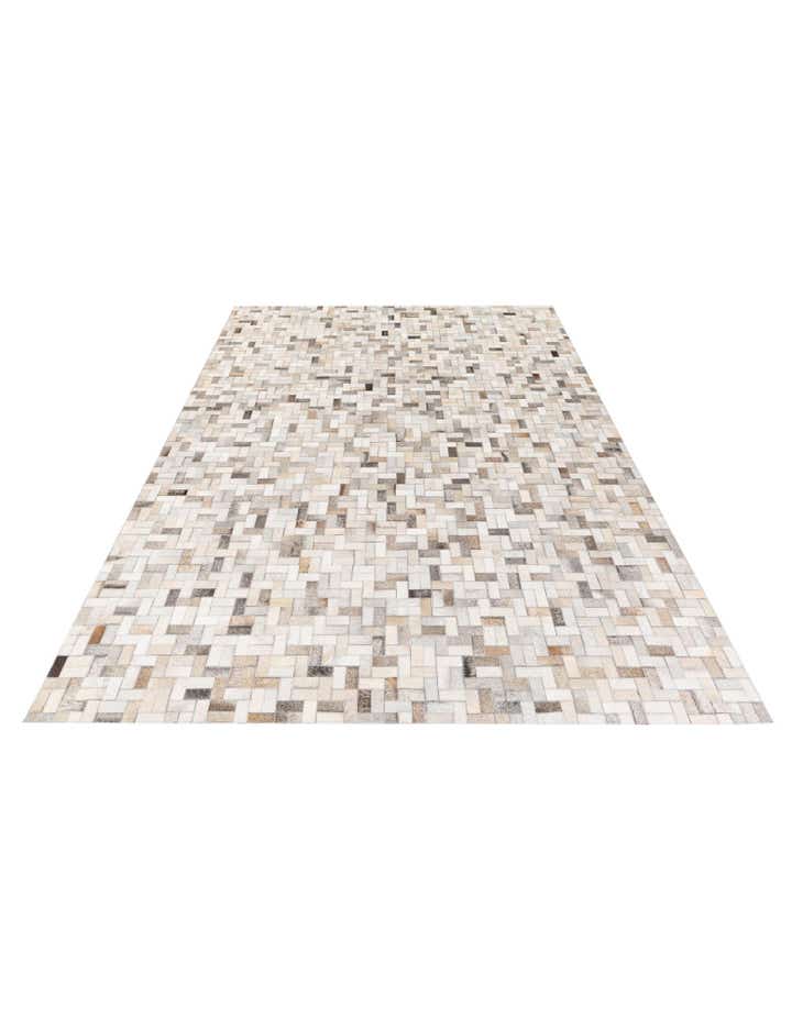 5' 7 x 7' 10 Cowhide Stocks Rug