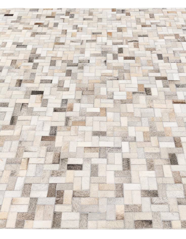 Detail image of 5' 7 x 7' 10 Cowhide Stocks Rug