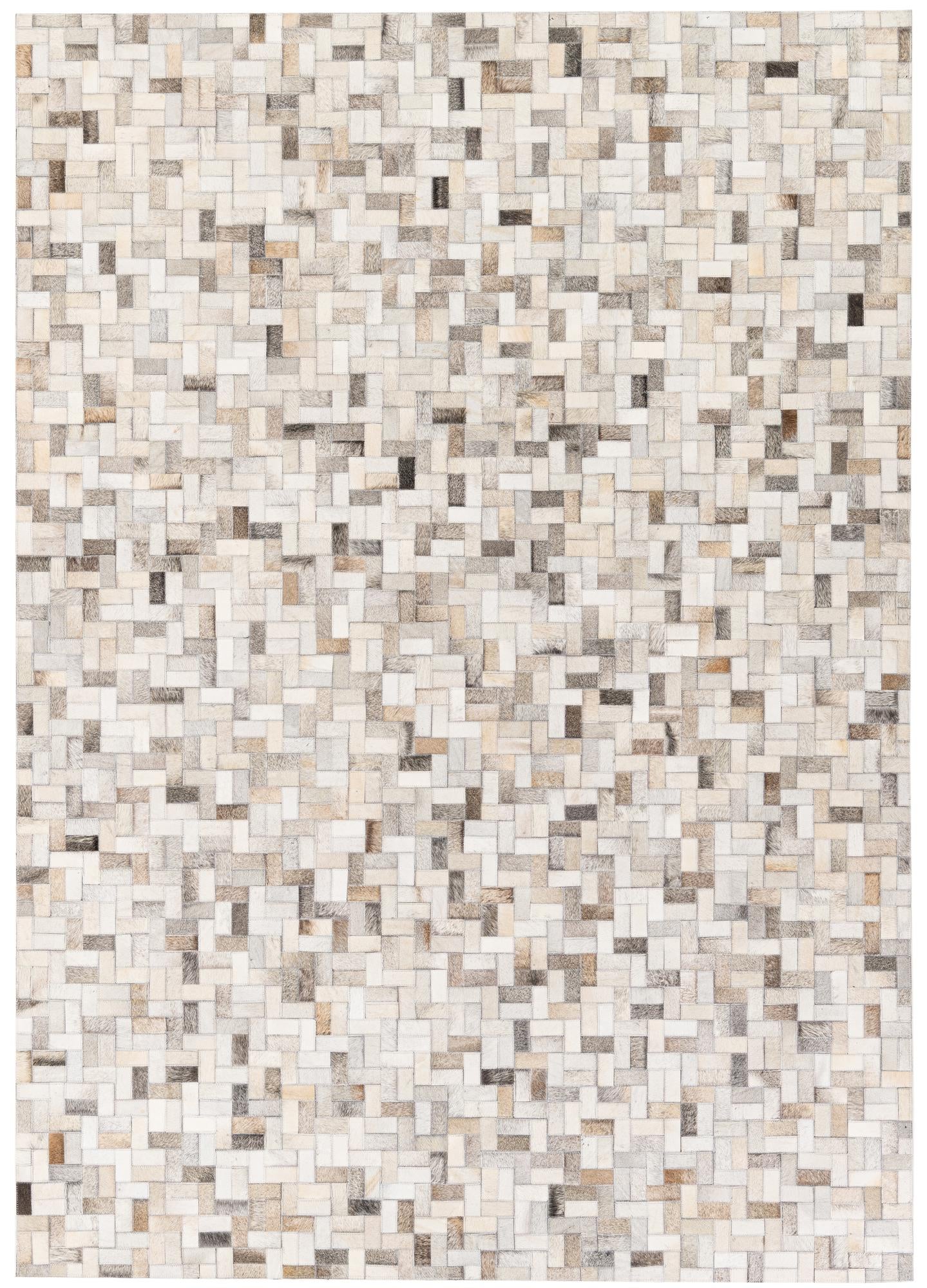 5' 7 x 7' 10 Cowhide Stocks Rug