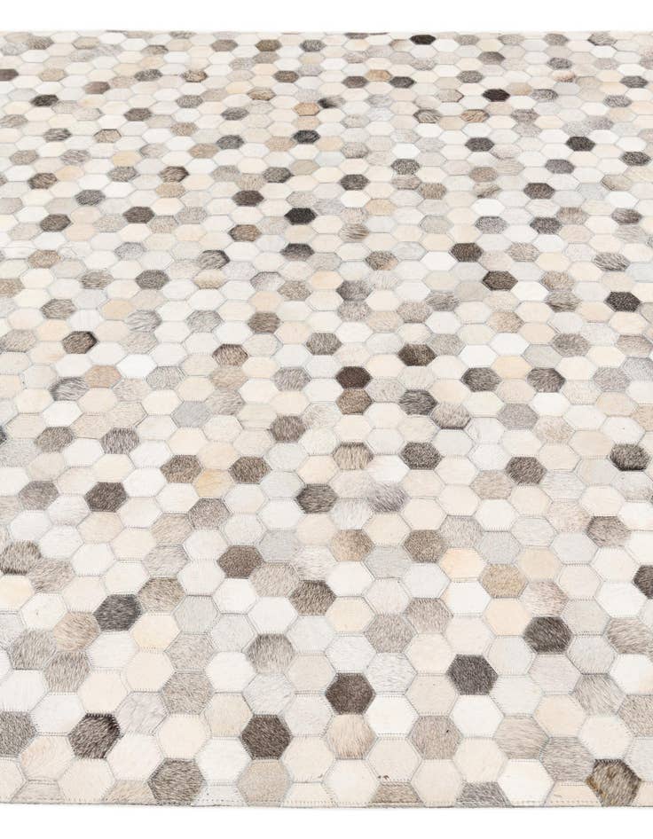 Detail image of 5' 8 x 7' 11 Cowhide Stocks Rug