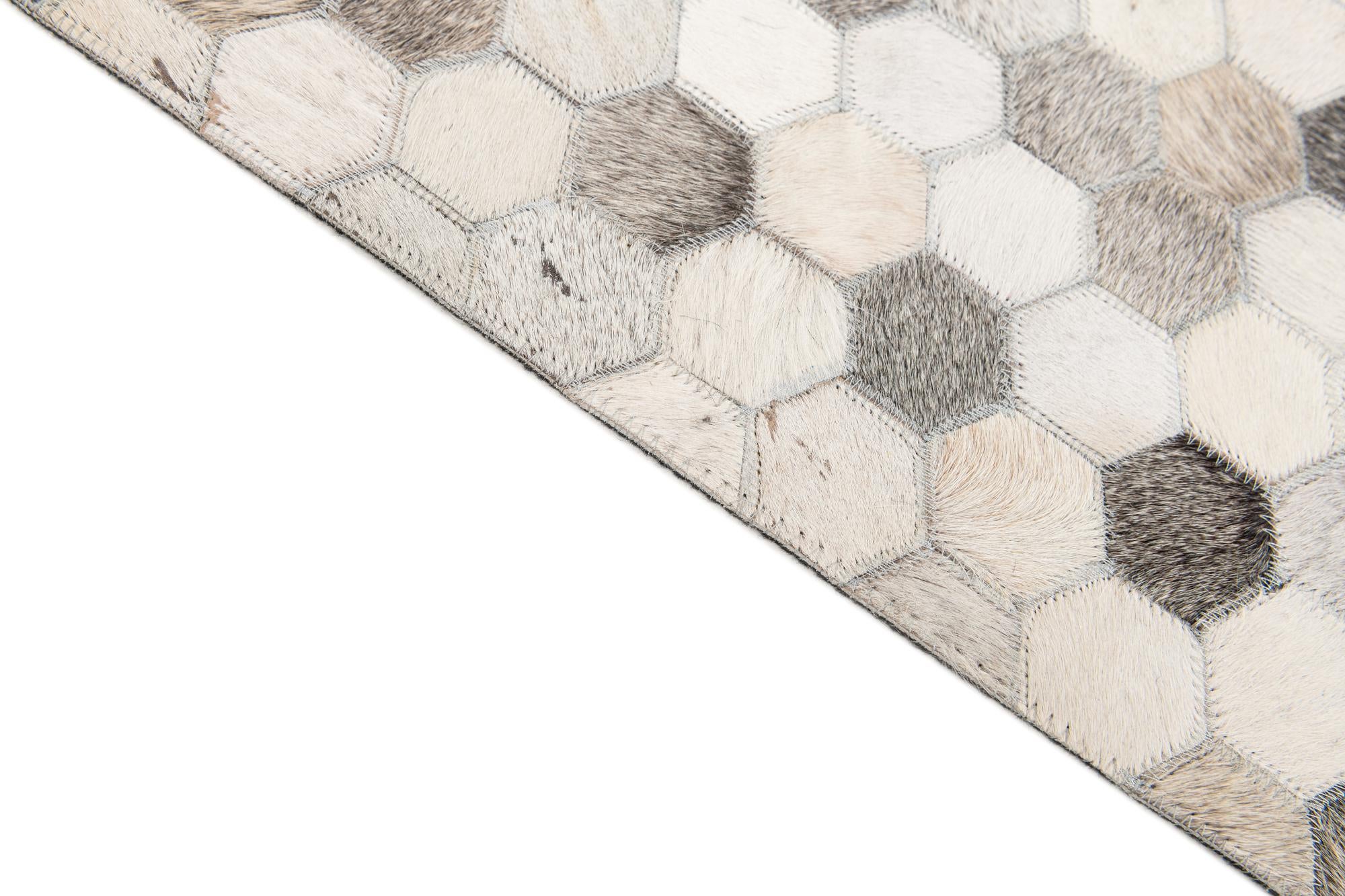 5' 8 x 7' 11 Cowhide Stocks Rug