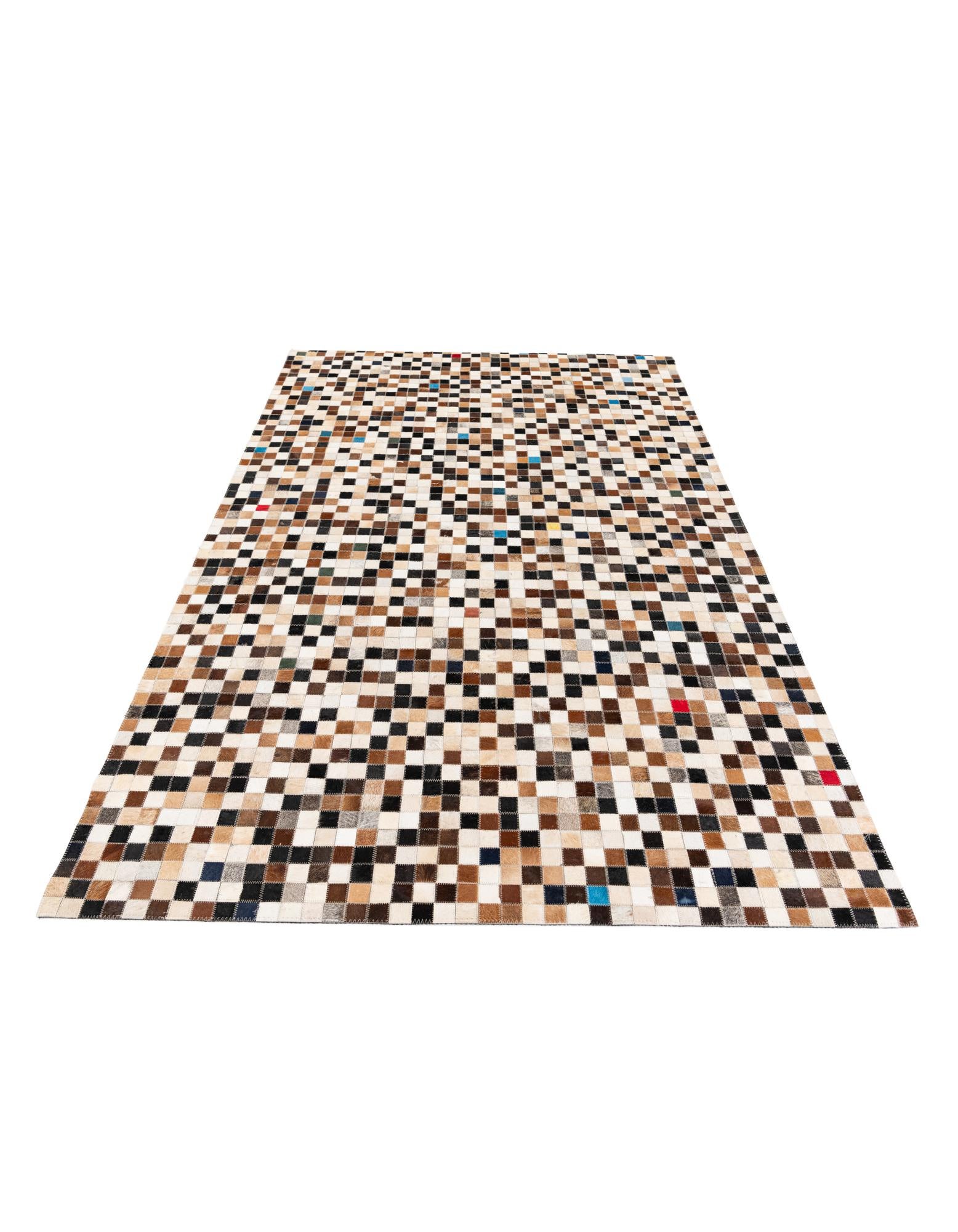 5' 1 x 8' Cowhide Stocks Rug